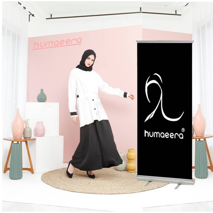 Promo Gamis hitam putih polos Seragam pns seragam Guru bahan Moscrepe size s m l xl 2xl 3xl 4xl