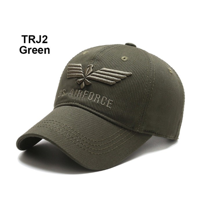 Topi Pria TOPI BASEBALL PRIA DISTRO KEREN AIR FORCE ARMY CAPS IMPORT QUALITY TRJ - trj2-green(O6C0) 