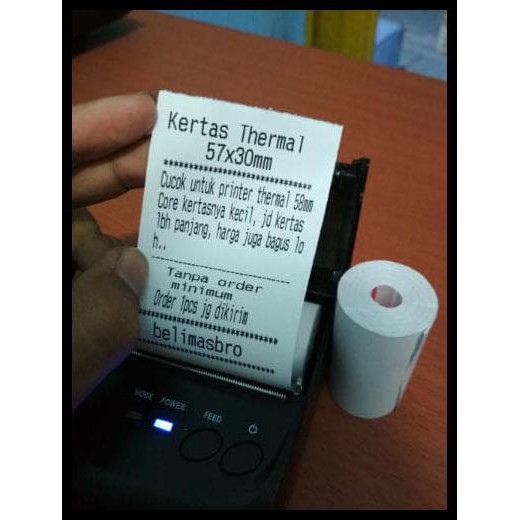 

BEST DEAL KERTAS THERMAL 57 X 30 UNTUK PRINTER 58 STRUK KASIR