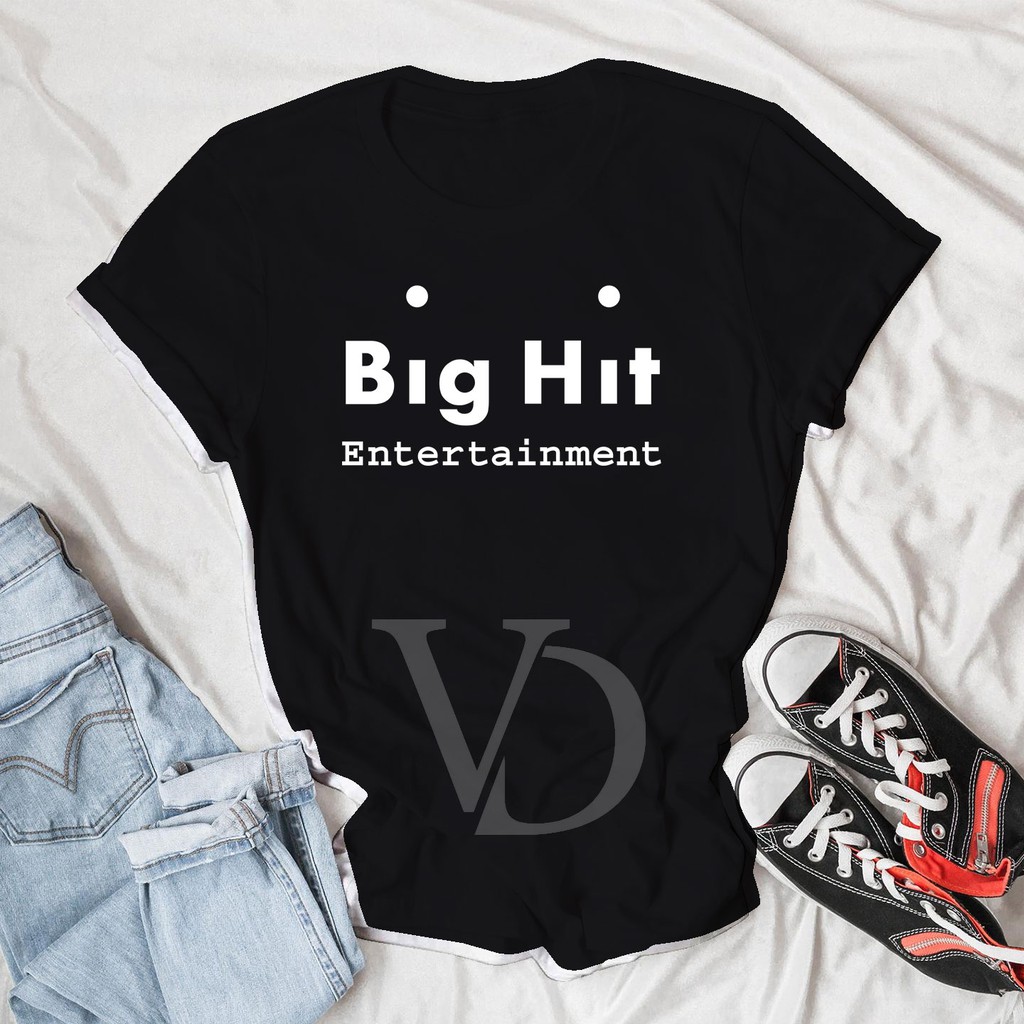 Baju Kaos Tshirt BTS Big Hit Entertainment blus wanita pria kpop / kaos jumbo