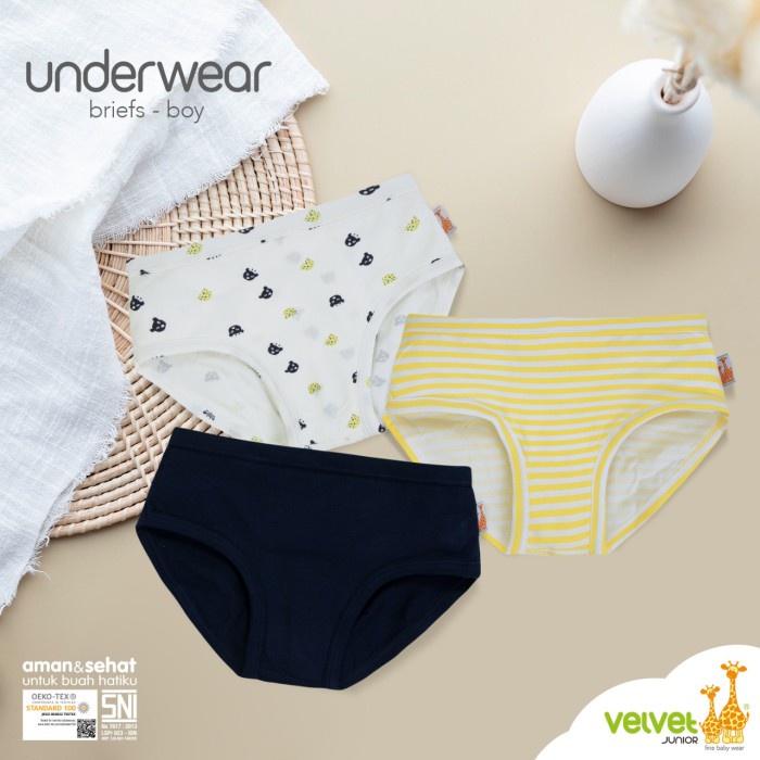 Makassar ! Underwear / Celana Dalam Brief Segitiga Boy Velvet Junior