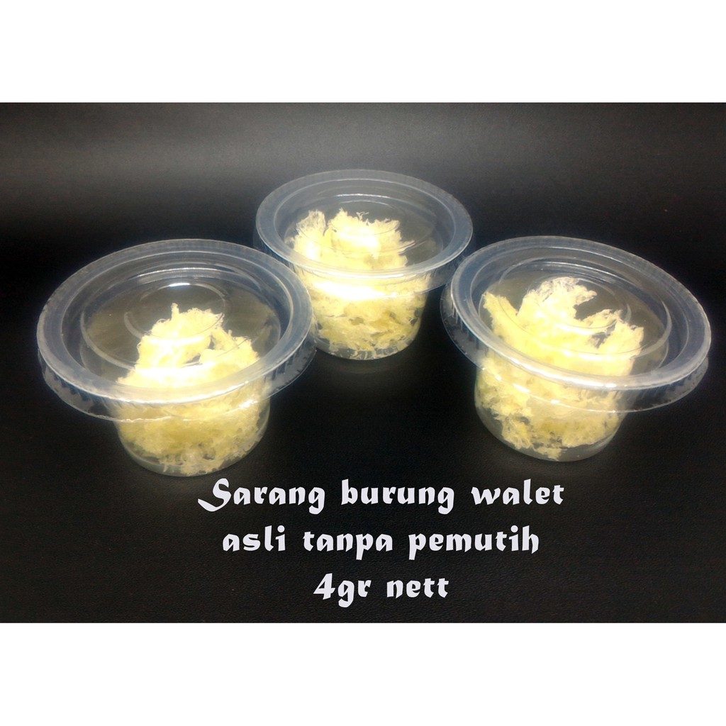 Sarang Burung Walet Bird Nest Patahan Remukan Siap Konsumsi Asli