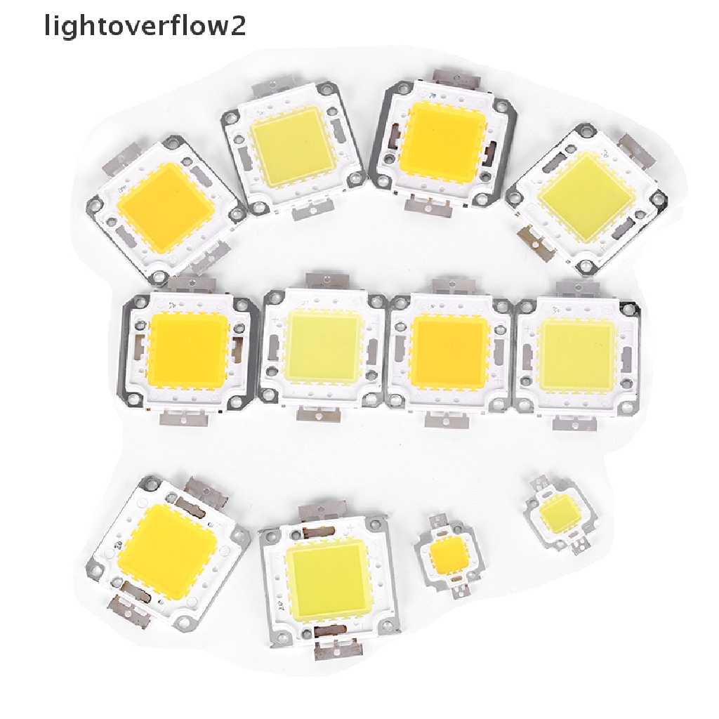 (Light2) 1pc Chip Lampu Led Cob Dc 10w 20w 30w 50w 70w 100w 2 Warna