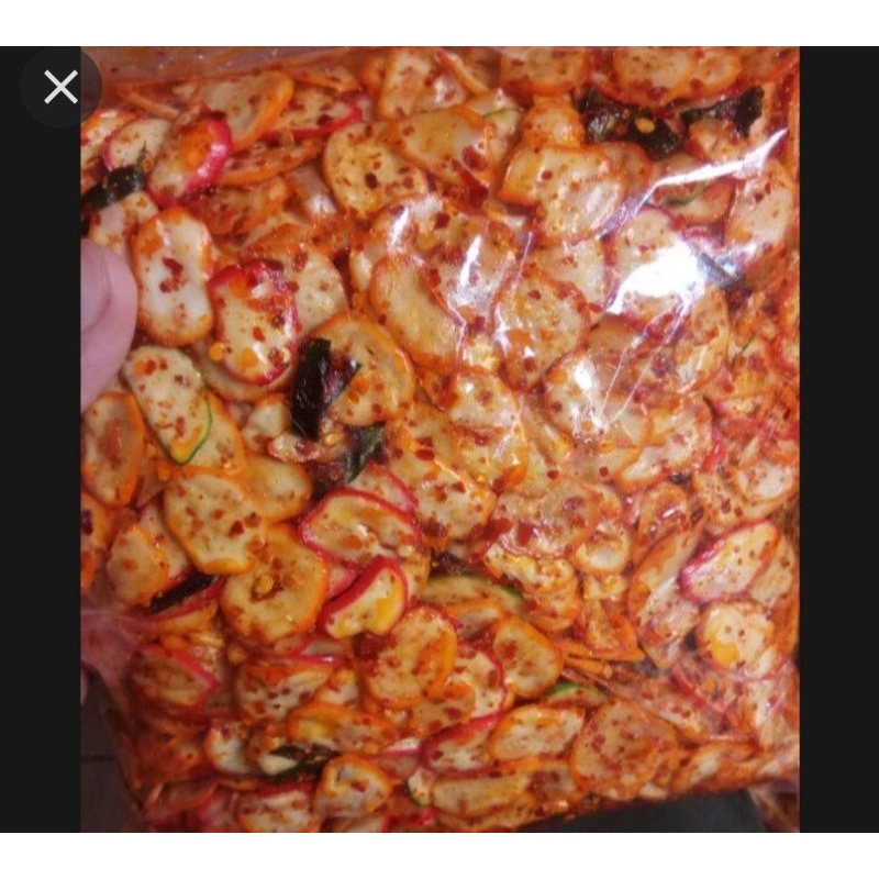 

seblak kerupuk bawang pedas daun jeruk 250g