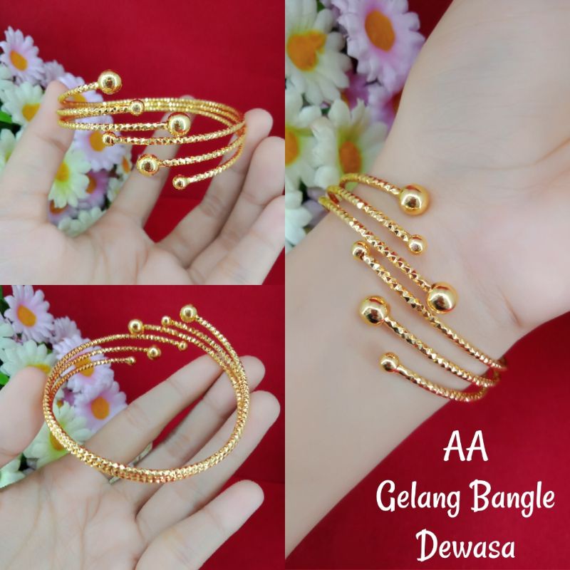 Gelang emas muda gelang banggel emas muda emas kadar rendah emas