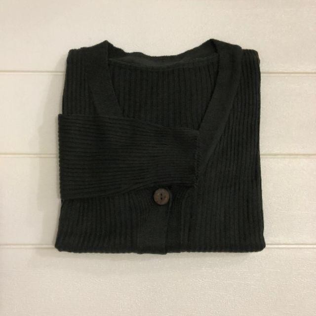 CARDIGAN RAJUT WANITA || KARDIGAN BASIC POLOS CEWEK CROP CARDY WILLY PREMIUM || OUTER KNITTED CARDI-Hijau Army