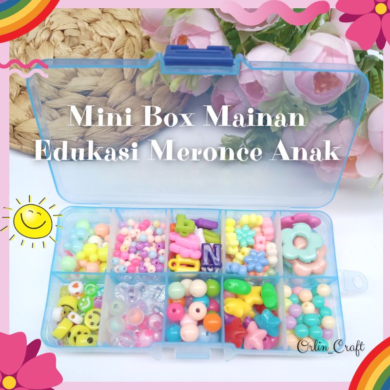 Mini Box Mainan Edukasi Meronce Anak