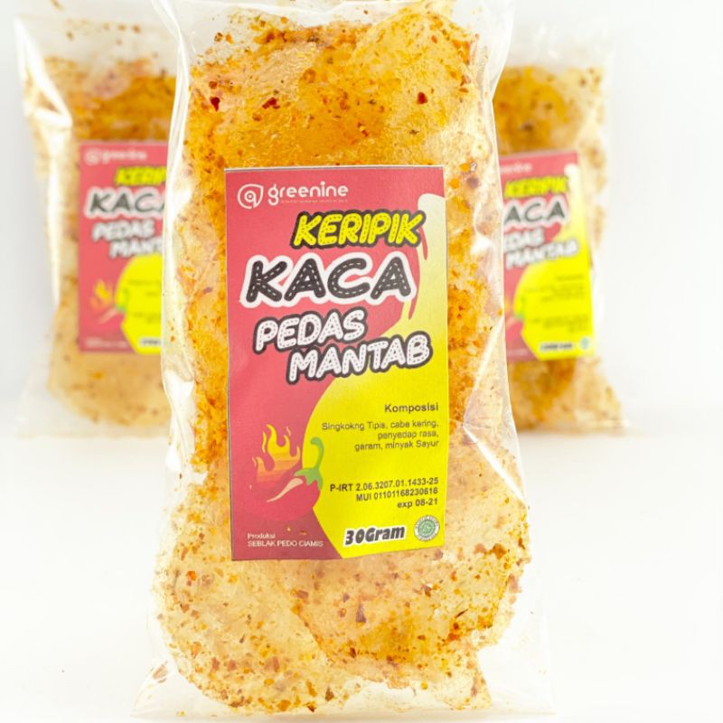 

Tikachu Chuchu Kripik Kaca Pedas Mantap Halal Higienis Rasa Gurih Renyah Enak Murah Lezat 30 gram