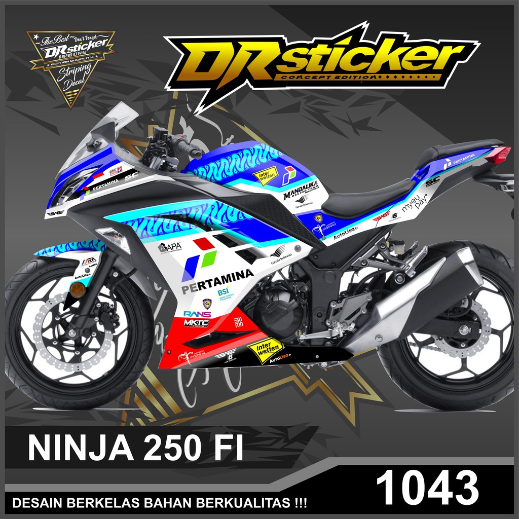 Decal Ninja Fi 250 Mandalika Decal Full Body Mandalika Ninja Fi