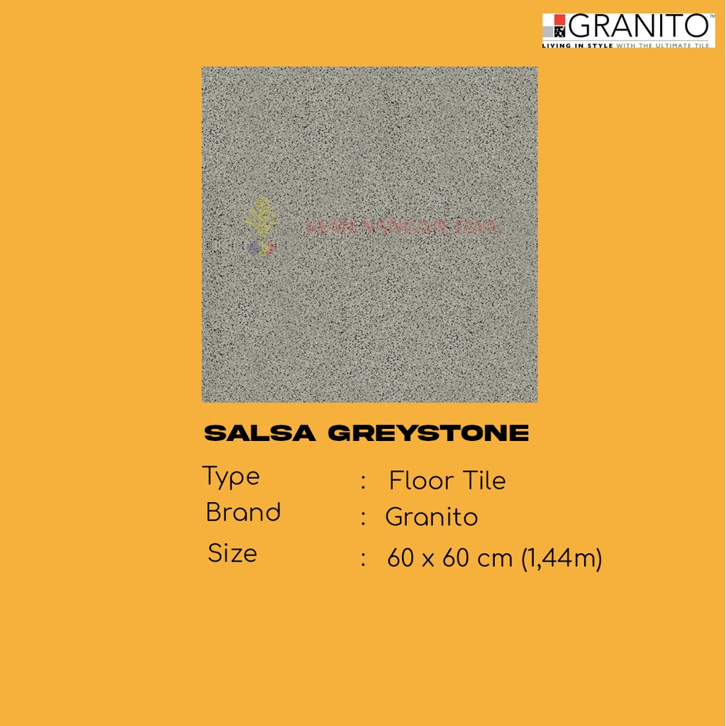 GRANIT LANTAI GRANITO SALSA GREYSTONE 60X60 KW 1