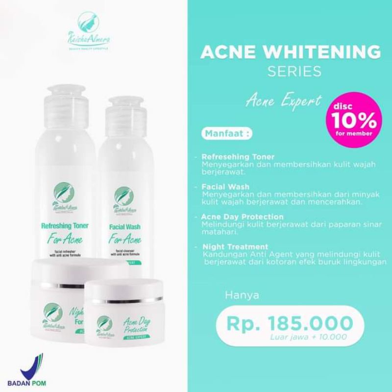 KEISHA ALMERA acne whitening