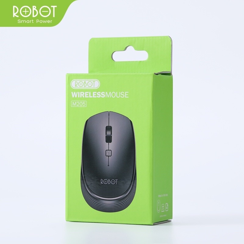 MINIGO~Mouse Wireless Robot M210 &amp; M205 2.4G Optical USB Mouse Gaming 1600DPI - Garansi Resmi 1 Tahun