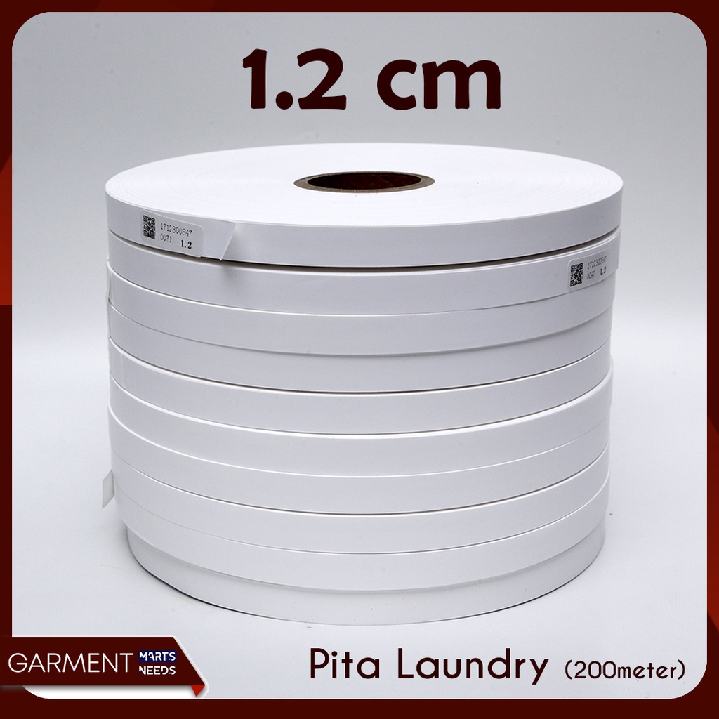 

PL12 - Pita Label Laundry Taffeta Penanda Roll Kain Kertas 13 mm 200 meter