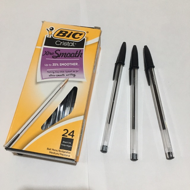 

BIC Cristal Xtra Smooth Ballpoint Pen Black/Blue Pack (24 Pcs)
