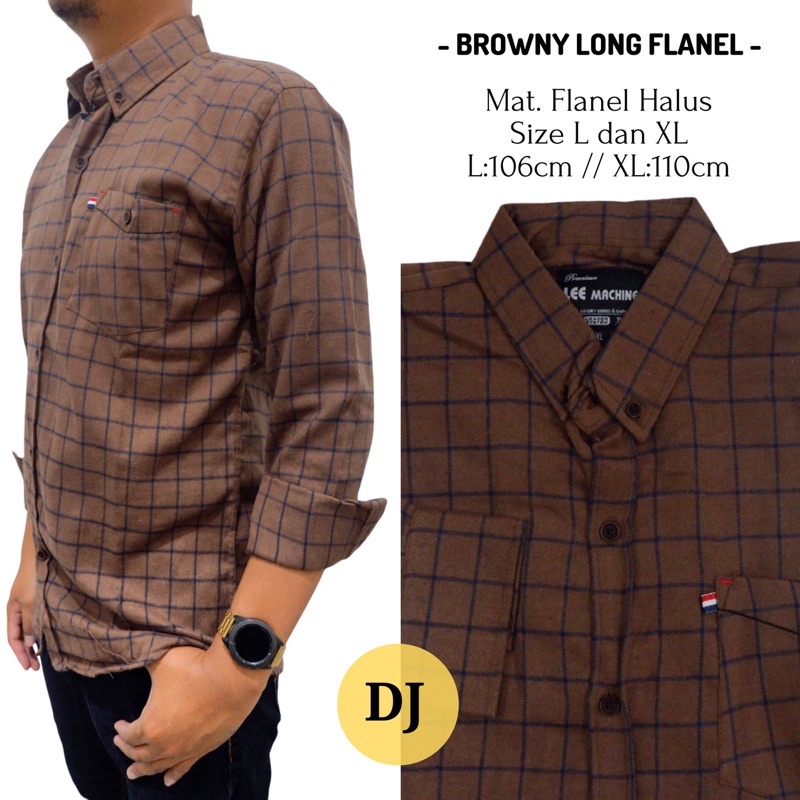 Browny Long Flanel