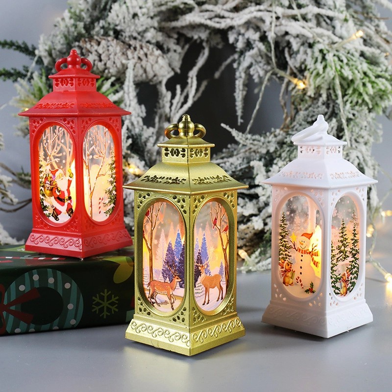 New Lentera Led Motif Natal Soevenir Christmas Lilin Elektrik Murah