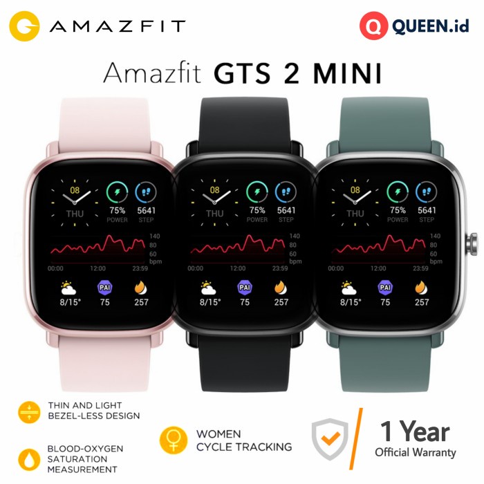 HANDPHONE & TABLET WEARABLE DEVICES AMAZFIT GTS 2 MINI SMARTWATCH FITNESS SPORT - SMART WATCH AMOLED