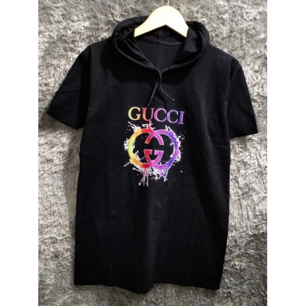 BAJU KAOS PRIA COWOK MOTIF TERBARU HOODIE GUCCI BLACK