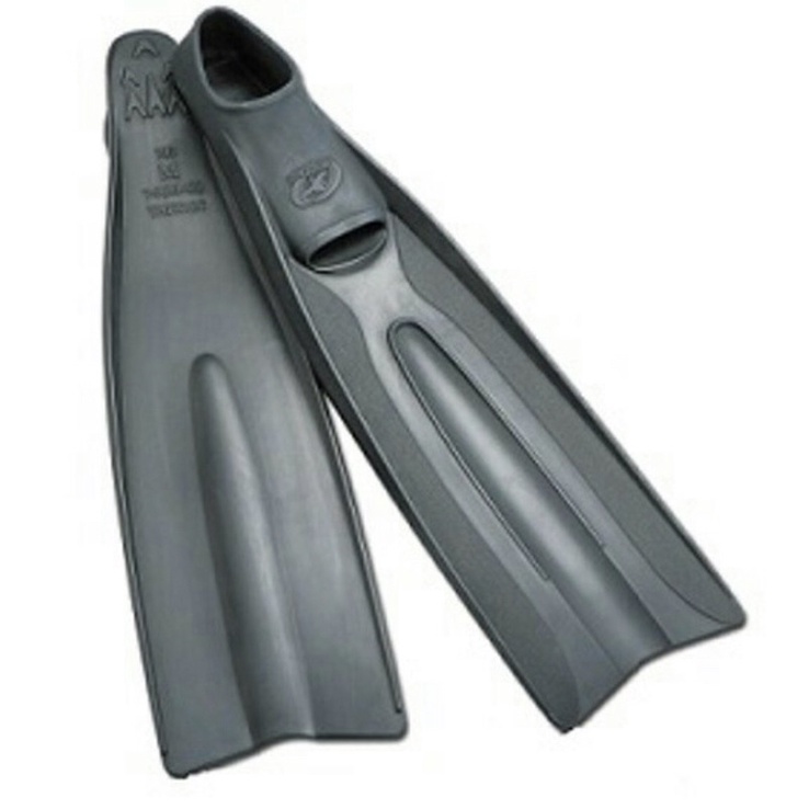 Diving fin semi long fin problue (full rubber)