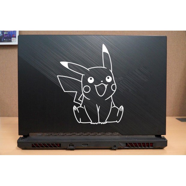 

stiker laptop pikachu custom cutting stiker murah