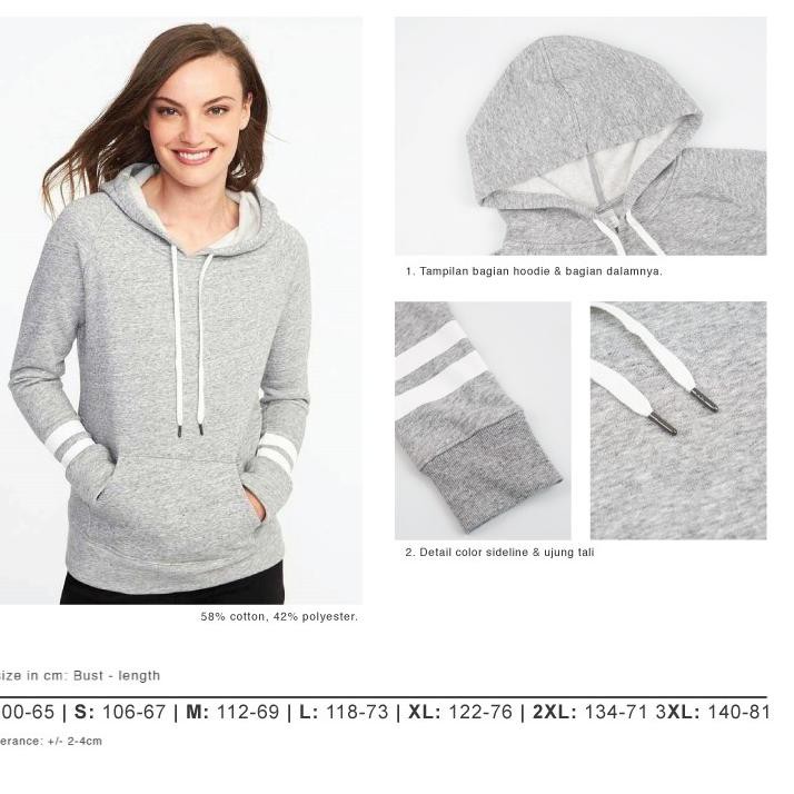 【Ready Stock】 Old Navy Hoodie Wanita - Relaxed Pullover Hoodie 05-12 【