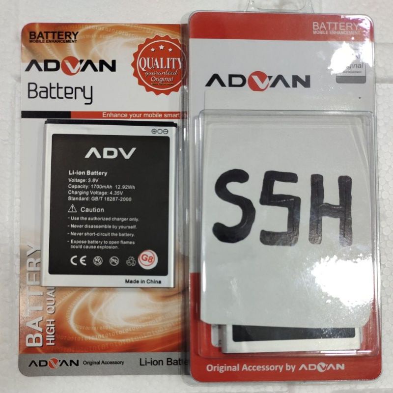 Baterai | Battery | Batre Advan S5H original