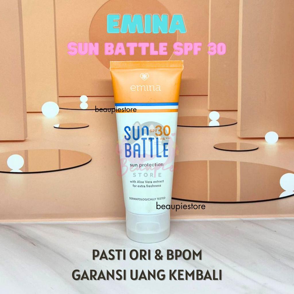 [60ml] Emina Sun Battle SPF 30 60 ml Sunscreen Sunblock Tabir Surya