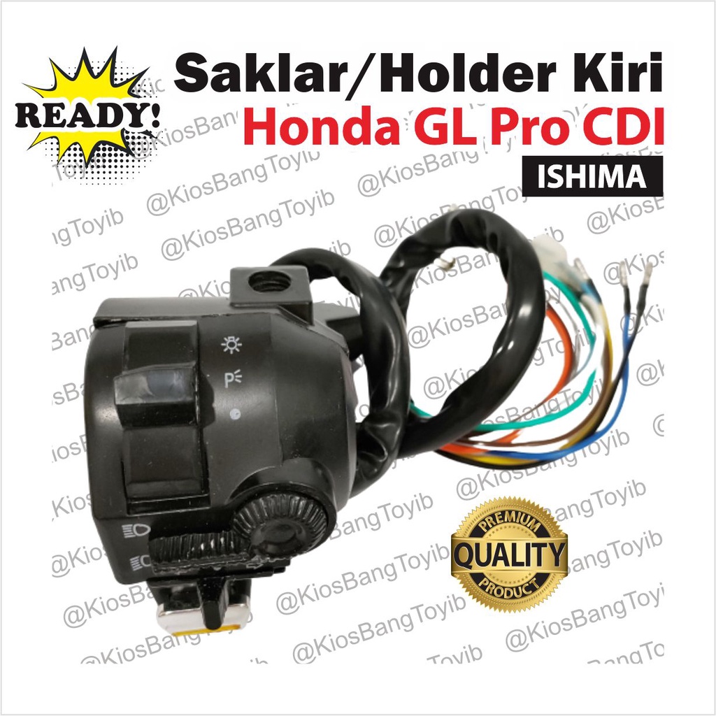 Saklar Holder Handle Switch Kiri Honda GL Pro CDI (ISHIMA)