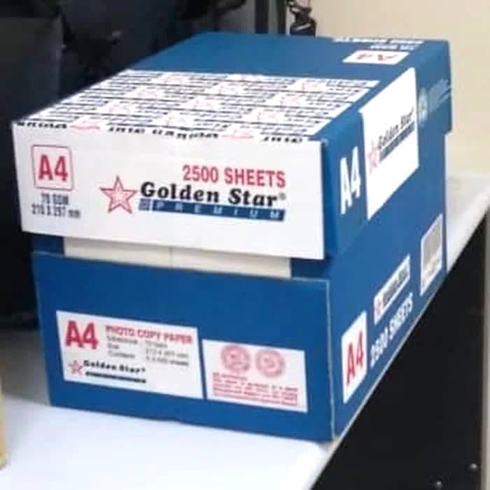 

(BISA COD) Kertas HVS A4 70gr Golden Star 1 dus