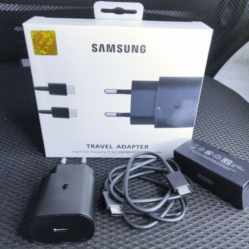 Charger Samsung 25W Original 100% Fast Charging USB C to USB C