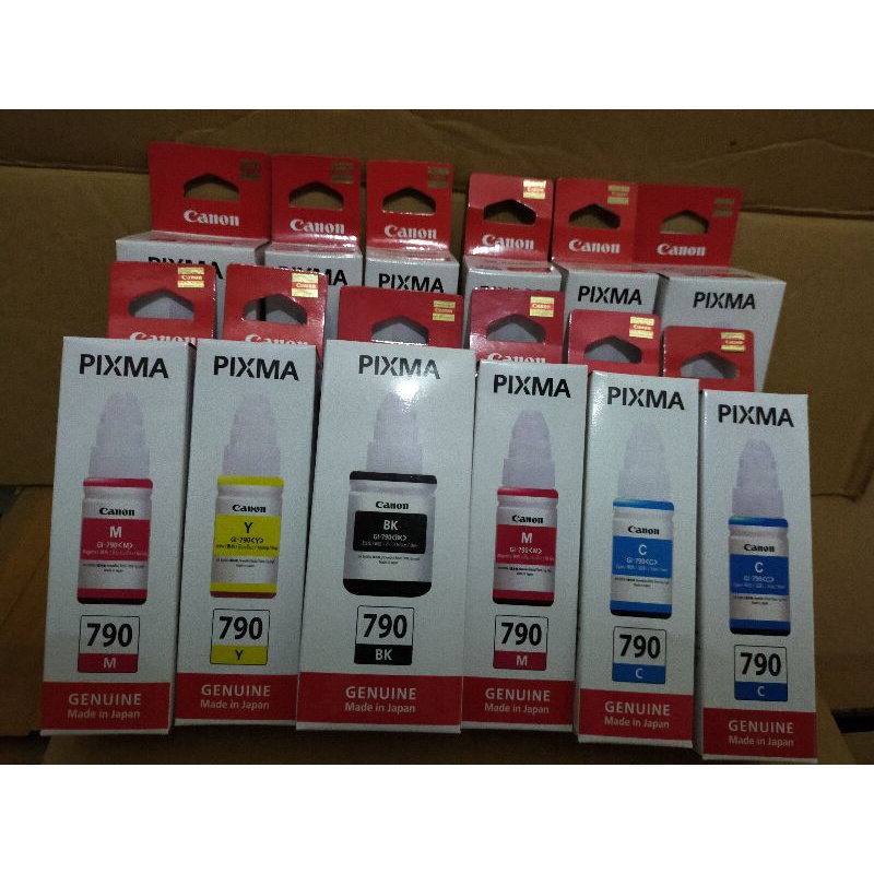 TINTA CANON PIXMA 790 1set(4warna)G1000/G1010/G2000/G2002/G2010/G2012/G3000/G3010/G3012/G4000/G4010