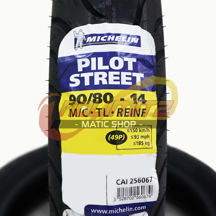 Ban Motor Tubeless Michelin Pilot Street 90/80 - 14 Vario Beat Scoopy