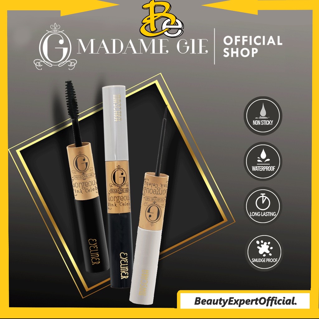 ⭐️ Beauty Expert ⭐️ Madame Gie Gorgeus Wink Celebs Mascara Eyeliner 2 in 1 - MakeUp Waterproof