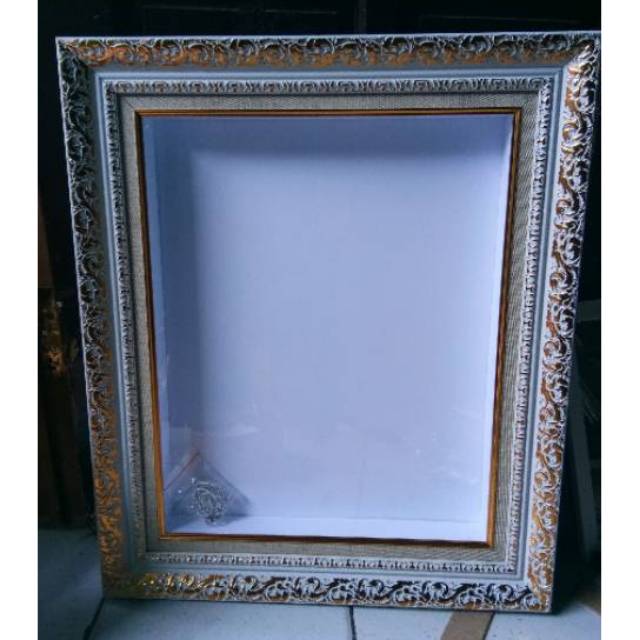 Bingkai frame 3D mahar kembang custom 40x60cm