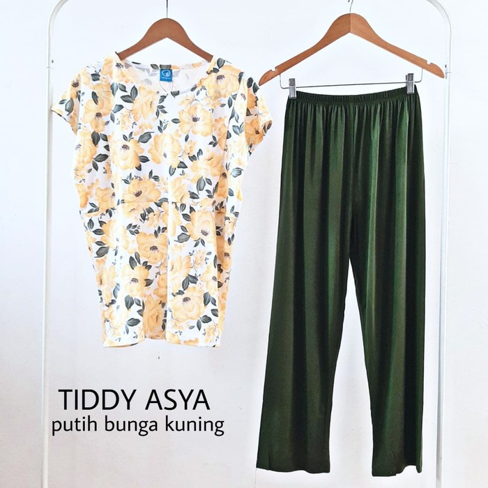 MAMIGAYA Piyama Menyusui- TIDDY Asya Baju Tidur Menyusui Lengan Pendek