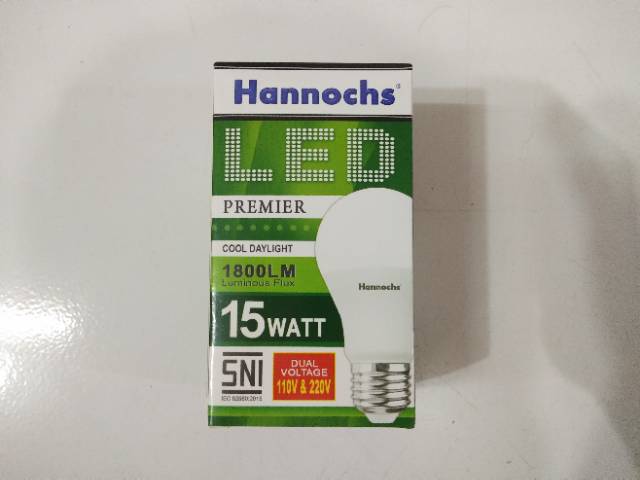 Lampu Led Hannochs 3w/3 Watt 5w/5 Watt 7w/7 Watt 9w/9 Watt 12w/12 Watt 15w/15 Watt Premier / Bolam Putih / Kuning