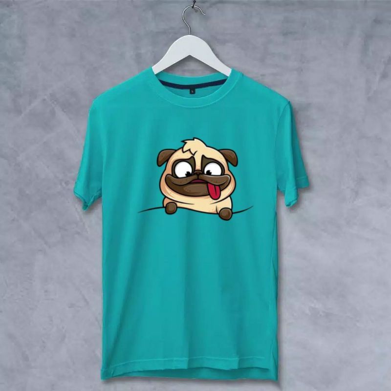 Kaos Atasan Dewasa Gambar Doggy TShirt Unisex Kaos Distro Baju Oblong Dewasa Pria Dan Wanita