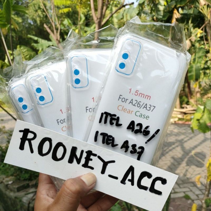 CLEAR CASE ITEL A26/A37 NEW SOFT CASE CLEAR CASE ITEL A26 A37 SILIKON SILICON CASE ITEL A26 ITEL A37