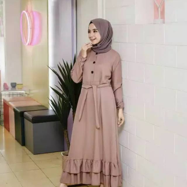 Gamis Moscrepe / gamis rempel / dress rempel