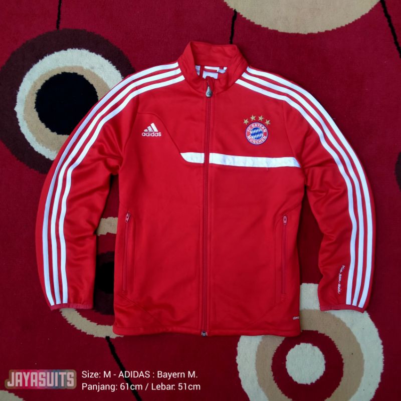 Jaket ADIDAS Original : Bayern Munchen FC Tracktop Merah