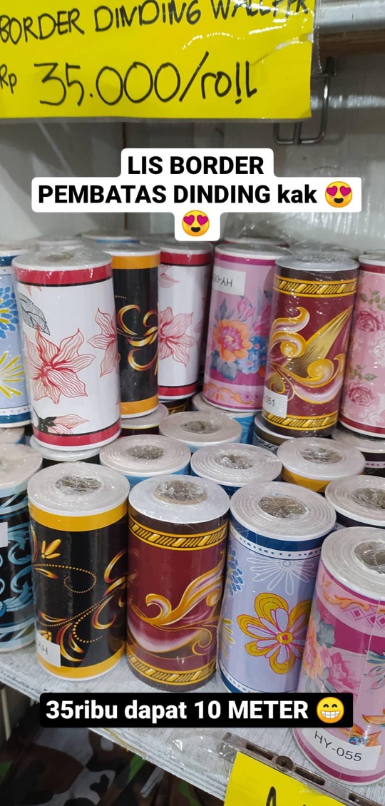 Wallpaper Dinding Vinyl Bertekstur, Timbul Dan Tebal - C285