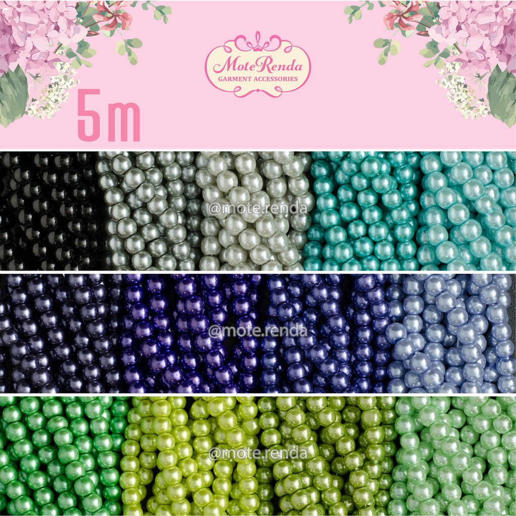 Mutsin/mutiara kaca, 5mm kode 4PRY