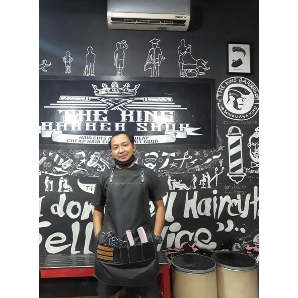 COD (bayar di tempat) Apron barbershop barista apron cukur celmek barbershop apron barberman celemek