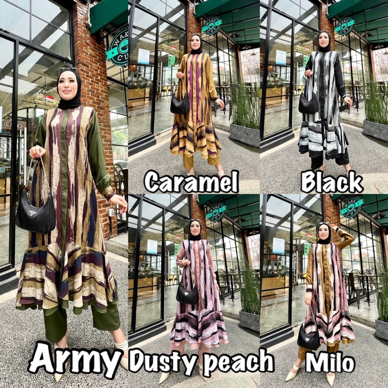 DILARA 32 ORI GLZ GLAMZ SET TUNIK CELANA