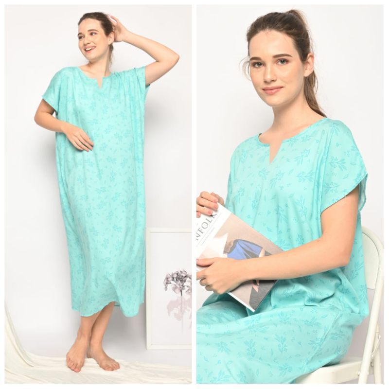 Daster Habel/HISBI Long BUSUI Panjang Semata Kaki Bahan Rayon Premium-Busui Habel 3