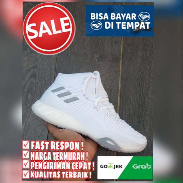 CRAZY SALE SEPATU BASKET ADIDAS EXPLOSIVE 17 PUTIH SEPATU BASKET PRIA PREMIUM