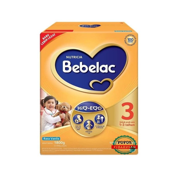 Bebelac 3 Usia 1-3Tahun 1800GR /Madu/Vanila/popokcibarusah