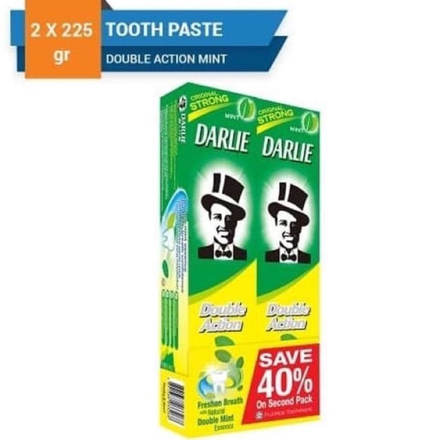 [ Hemat 40% ] Darlie Double Action Toothpaste 2 x 225gr