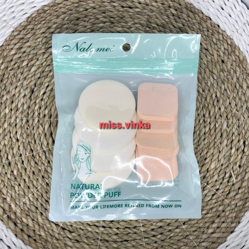 ❤Miss.Vinka❤ SPON BEDAK FOUNDATION 8pcs Kotak Bulat SPONS MUA SPONGE MAKE UP ARTIS Beauty Blender