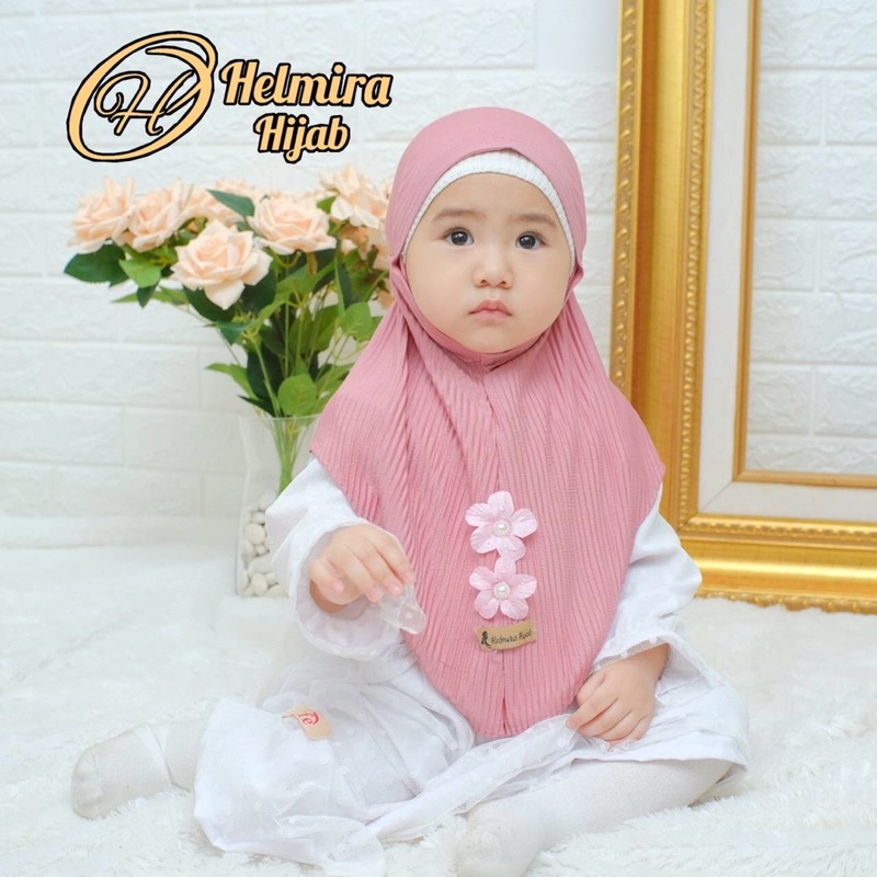 jilbab anak SYRIA RUBY PLISKET II KERUDUNG BAYI II JILBAB ANAK MURAH DAN TERCANTIK